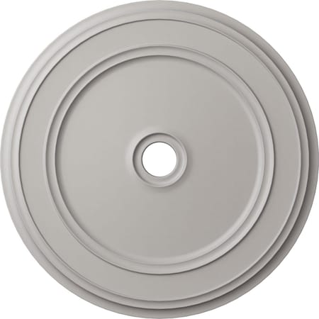 Classic Ceiling Medallion (Fits Canopies up to 5 1/2"), 41 1/8"OD x 4"ID x 2 1/8"P, Ultra Pure White
